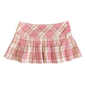 Y2K Mini Plaid Skirt